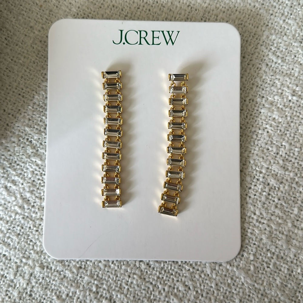 Gold earrings from J. crew